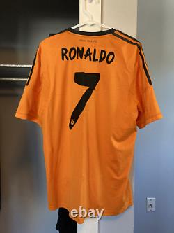 Real Madrid 2013/14 Third Soccer Jersey CRISTIANO RONALDO #7 Adidas Men's Size L
