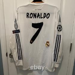 Real Madrid 2013 2014 Home Footbal Shirt Soccer Jersey Adidas #7 Ronaldo