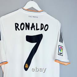 Real Madrid 2013 2014 Home Footbal Shirt Soccer Jersey Adidas #7 Ronaldo