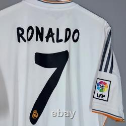 Real Madrid 2013 2014 Home Footbal Shirt Soccer Jersey Adidas #7 Ronaldo