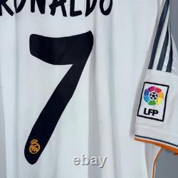 Real Madrid 2013 2014 Home Footbal Shirt Soccer Jersey Adidas #7 Ronaldo