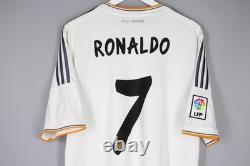 Real Madrid 2013 2014 Home Footbal Shirt Soccer Jersey Adidas #7 Ronaldo XL