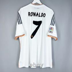 Real Madrid 2013 2014 Home Footbal Shirt Soccer Jersey Adidas #7 Ronaldo XXL