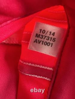 Real Madrid 2014/15 Away Soccer Jersey PEPE #3 Adidas Pink Men's Size L