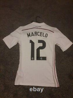 Real Madrid 2014/15 Home Soccer Jersey Small Marcelo #12