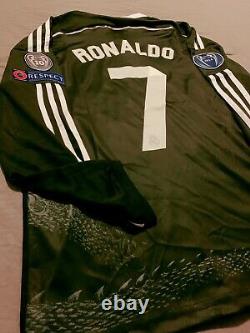 Real Madrid 2014-15 Ronaldo 7 Away Black Jersey Long Sleeve (M, L, XL)