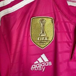 Real Madrid 2014 2015 Away Pink Football Shirt Jersey #7 Ronaldo Size L