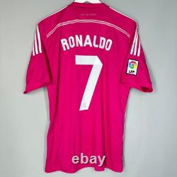Real Madrid 2014 2015 Away Pink Football Shirt Jersey #7 Ronaldo Size M