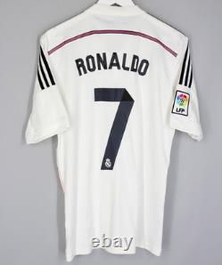 Real Madrid 2014 2015 Home Football Shirt Jersey #7 Ronaldo Size M Camiseta