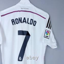 Real Madrid 2014 2015 Home Football Shirt Jersey #7 Ronaldo Size M Camiseta