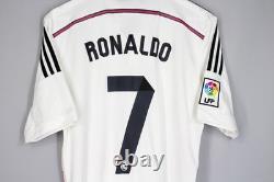 Real Madrid 2014 2015 Home Football Shirt Jersey #7 Ronaldo Size M Camiseta