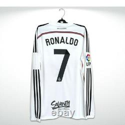 Real Madrid 2014 2015 Long Sleeve RONALDO Official (M) Shirt La Liga LS Jersey