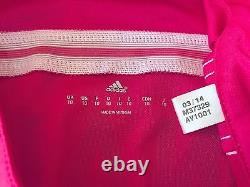 Real Madrid 2014-2015 Ronaldo pink Adizero Champions League player issue jersey