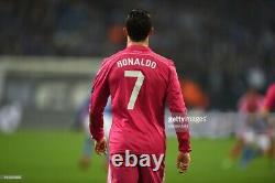 Real Madrid 2014-2015 Ronaldo pink adizero Champions League player issue jersey