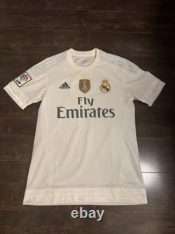 Real Madrid 2015/16 Adidas Home Football Shirt Ronaldo 7 Mens Small AK2494