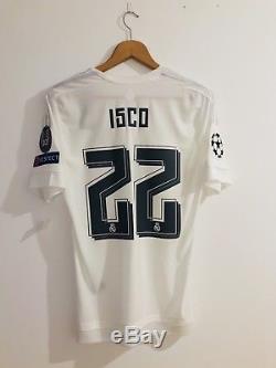 Real Madrid 2015-16 Final Milano 2016 UCL Isco Home Adizero shirt jersey Ronaldo