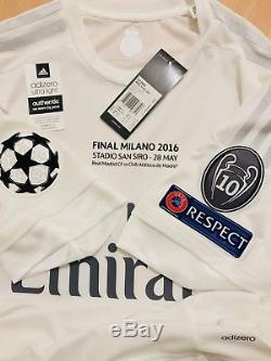 Real Madrid 2015-16 Final Milano 2016 UCL Isco Home Adizeroshirt camiseta jersey