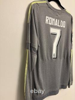 Real Madrid 2015/2016 Cristiano Ronaldo #7 Away Jersey Size Medium NWT