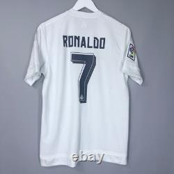 Real Madrid 2015 2016 Home Footbal Shirt Soccer Jersey Adidas #7 Ronaldo