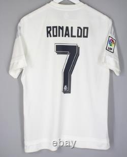 Real Madrid 2015 2016 Home Footbal Shirt Soccer Jersey Adidas #7 Ronaldo