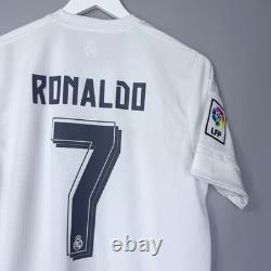Real Madrid 2015 2016 Home Footbal Shirt Soccer Jersey Adidas #7 Ronaldo