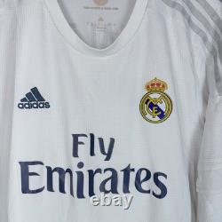 Real Madrid 2015 2016 Home Footbal Shirt Soccer Jersey Adidas #7 Ronaldo XL Long