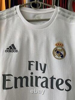 Real Madrid 2015 2016 Home Football Shirt #7 Ronaldo Adidas Soccer Jersey Size M