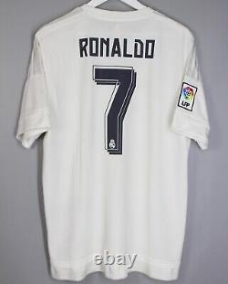 Real Madrid 2015 2016 Home Football Shirt Soccer Jersey Adidas #7 Ronaldo