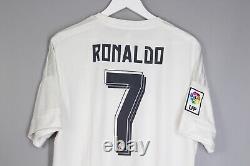 Real Madrid 2015 2016 Home Football Shirt Soccer Jersey Adidas #7 Ronaldo