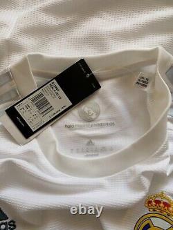 Real Madrid 2015 2016 Home Long Sleeve Football Soccer Shirt Jersey Adidas sz XL