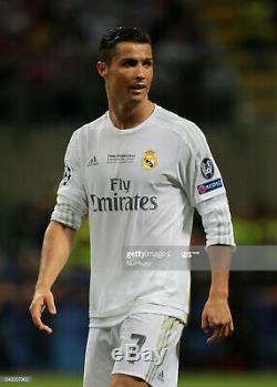 Real Madrid 2015 2016 Long Sleeve RONALDO Official (L) Shirt Final Milano Jersey