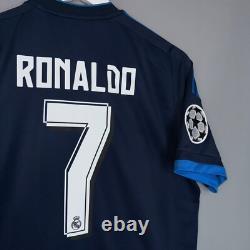 Real Madrid 2015 2016 Third Footbal Shirt Soccer Jersey Adidas S12676 #7 Ronaldo