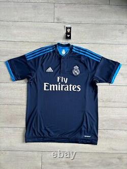 Real Madrid 2015 Adidas Originals Football Shirt Soccer Jersey Blue Men's Size M