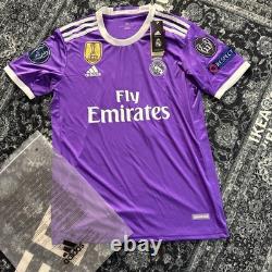 Real Madrid 2016/17 Away Jersey Cristiano Ronaldo #7 Purple Size M