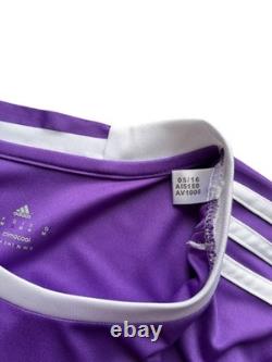 Real Madrid 2016/17 Away Purple Ronaldo 7 UCL Final Jersey Adidas A15159 Size M
