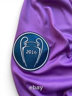 Real Madrid 2016/17 Away Purple Ronaldo 7 UCL Final Jersey Adidas A15159 Size M
