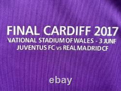 Real Madrid 2016/17 Away Purple Ronaldo 7 UCL Final Jersey Adidas A15159 Size M
