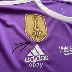 Real Madrid 2016/17 Away Purple Ronaldo 7 UCL Final Jersey Adidas A15159 Size M