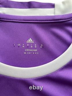 Real Madrid 2016/17 Away Purple Ronaldo 7 UCL Final Jersey Adidas A15159 Size M