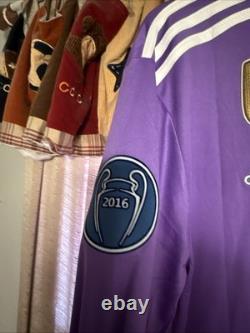 Real Madrid 2016/17 Away Ronaldo 7 UCL Final Jersey Men's Size XXL