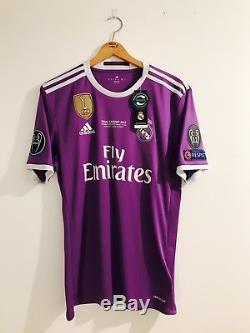 Real Madrid 2016-17 Final Cardiff 2017 UCL Asensio Away shirt camiseta jersey
