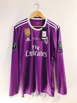 Real Madrid 2016-17 Final Cardiff 2017 UCL Ronaldo Away shirt camiseta jersey