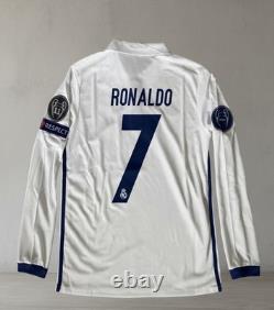 Real Madrid 2016-17 Ronaldo #7 Home Champions League Soccer Jersey
