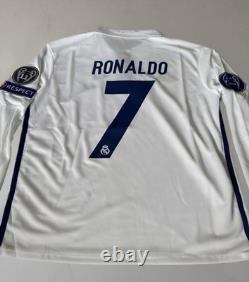Real Madrid 2016-17 Ronaldo #7 Home Champions League Soccer Jersey