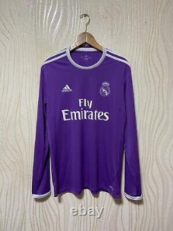 Real Madrid 2016 2017 Away Shirt Soccer Jersey Adidas Ai5159 M Men Long Sleeve