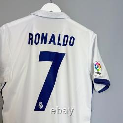 Real Madrid 2016 2017 Home Football Shirt Soccer Jersey Adidas #7 Ronaldo