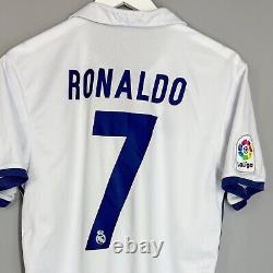Real Madrid 2016 2017 Home Football Shirt Soccer Jersey Adidas #7 Ronaldo