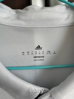 Real Madrid 2016/2017 Home Football Soccer Shirt Jersey Adidas White Sz XL