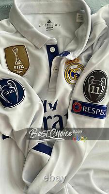 Real Madrid 2016 2017 Long Sleeve RONALDO Official (S) Shirt UCL LS Jersey