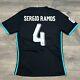Real Madrid 2016 2017 Shirt Jersey Adidas sz Large Men #4 SERGIO RAMOS Adizero